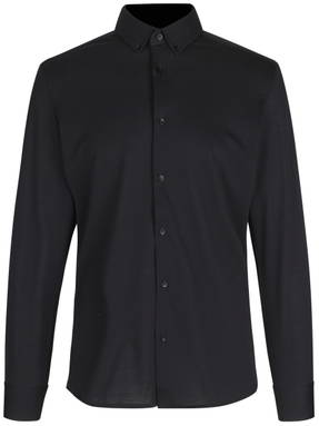 SEVEN SEAS The Jersey slim fit Hemd S86 - Schwarz