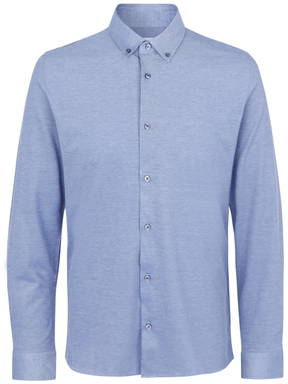 SEVEN SEAS The Jersey slim fit Hemd S86 - Hellblau
