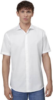SEVEN SEAS Fine Twill modern fit Hemd mit kurzem Ärmel SS254 - Weiß
