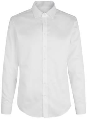 Chemise ajustée SEVEN SEAS Fine Twill SS30 - Blanc