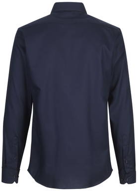 Chemise ajustée SEVEN SEAS Fine Twill SS30 - Bleu marine