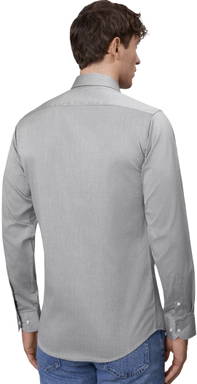 Chemise ajustée SEVEN SEAS Fine Twill SS30 - Gris argenté