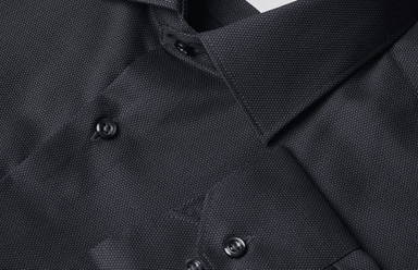 Camisa de corte justo SEVEN SEAS Royal Oxford slim fit SS311 - Carvão
