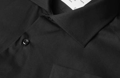 SEVEN SEAS Poplin modern fit Hemd mit kurzen Ärmeln SS410 - Schwarz