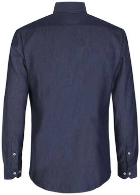 SEVEN SEAS Soft Denim modern geschnittenes Hemd SS500 - Indigo