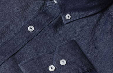 SEVEN SEAS Soft Denim modern geschnittenes Hemd SS500 - Indigo