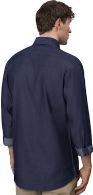 SEVEN SEAS Soft Denim modern geschnittenes Hemd SS500 - Indigo