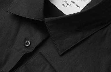 SEVEN SEAS Poplin moderne pasvorm dame skjorte SS710 - Sort