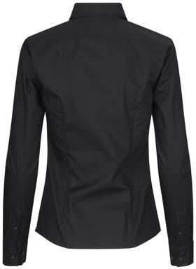 SEVEN SEAS Poplin moderne pasvorm dame skjorte SS710 - Sort