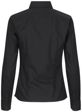 SEVEN SEAS Fine Twill modern fit dames overhemd SS720 - Zwart