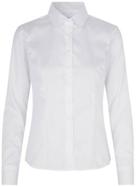SEVEN SEAS Fine Twill modern fit dames overhemd SS720 - Wit