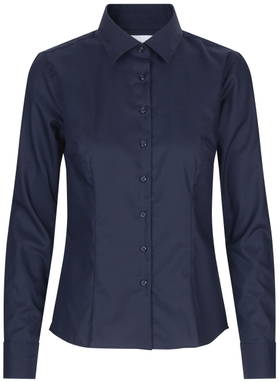 SEVEN SEAS Fine Twill modern fit dames overhemd SS720 - Marine