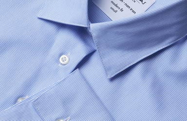 SEVEN SEAS Fine Twill California modern fit women's shirt SS730 - Light blue