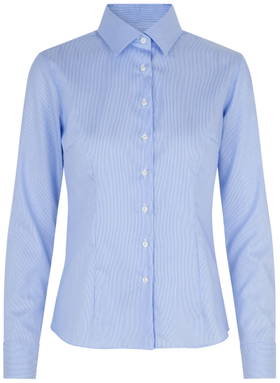 SEVEN SEAS Fine Twill California modern fit women's shirt SS730 - Light blue