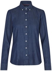 SEVEN SEAS Soft Denim modern fit dames overhemd SS770