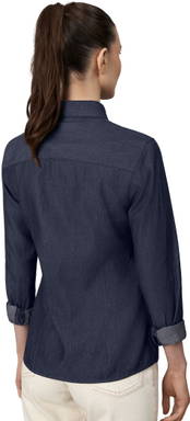 SEVEN SEAS Soft Denim modern fit Damenhemd SS770 - Indigo