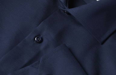 ID SEVEN SEAS Fine Twill camisa de corte moderno SS8 - Marinho