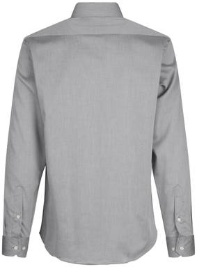 ID SEVEN SEAS Fine Twill camisa de corte moderno SS8 - Cinza prateado
