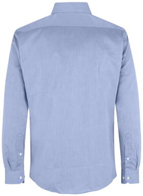 ID SEVEN SEAS Fine Twill camisa de corte moderno SS8 - Azul claro