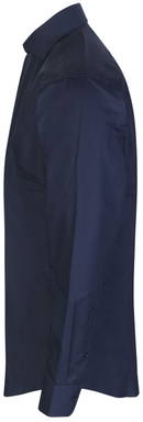 ID SEVEN SEAS Fine Twill camisa de corte moderno SS8 - Marinho