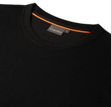 Santino T-shirt Cal plus - Black / orange