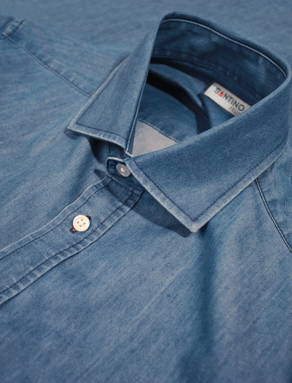 Santino Shirt Felix - Washed denim