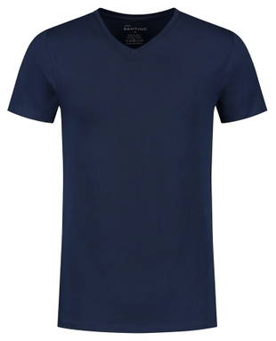 Santino Jazz V-neck T-shirt - Real navy