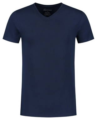 Santino Jazz V-neck T-shirt - Real navy