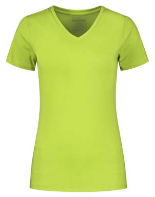 Santino T-shirt Jazz Ladies V-neck - Lime