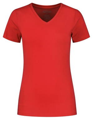 Santino T-shirt Jazz Ladies V-neck - Red