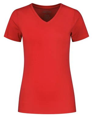 Santino T-shirt Jazz Ladies V-neck - Red