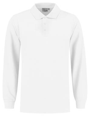 Santino Poloshirt met lange mouw Lexington - White