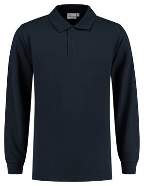 Santino Poloshirt met lange mouw Lexington - Dark navy