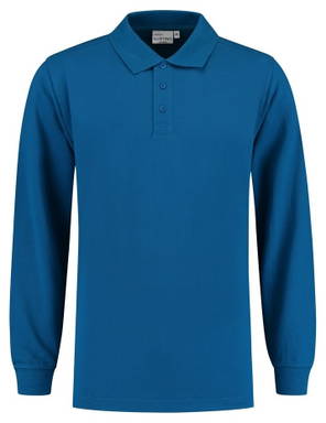 Santino Poloshirt met lange mouw Lexington - Cobalt blue