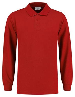 Santino Poloshirt met lange mouw Lexington - True red