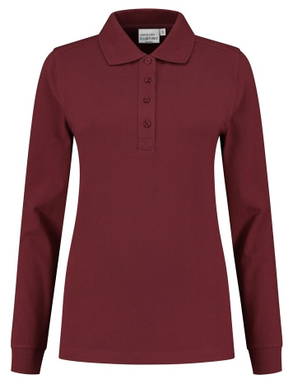 Santino Poloshirt met lange mouw Lexington Ladies - Burgundy