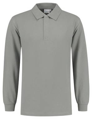 Santino Poloshirt met lange mouw London - Silver grey