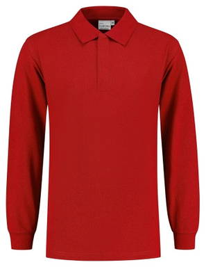 Santino Poloshirt met lange mouw London - True red