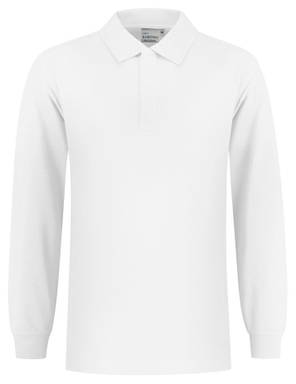 Santino Poloshirt met lange mouw London - White