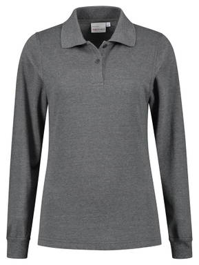 Santino Poloshirt met lange mouw Matt Ladies - Dark grey