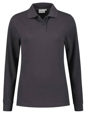 Santino Poloshirt met lange mouw Matt Ladies - Graphite
