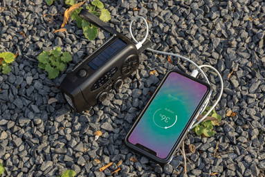 RescueWave noodradio van RCS gerecycled plastic