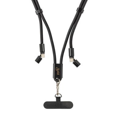 LoopAmp RCS rPET verstelbaar telefoonkoord met 60W kabel