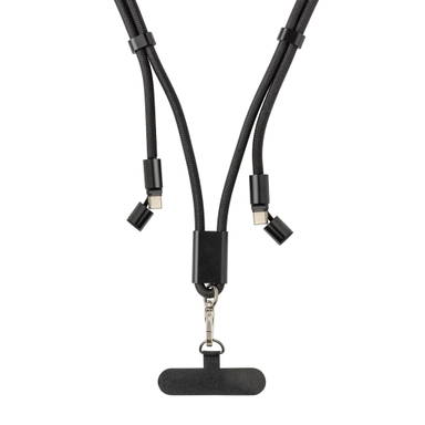 LoopAmp RCS rPET verstelbaar telefoonkoord met 60W kabel