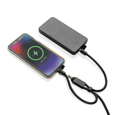 LoopAmp RCS rPET verstelbare telefoonarmband 60W kabel