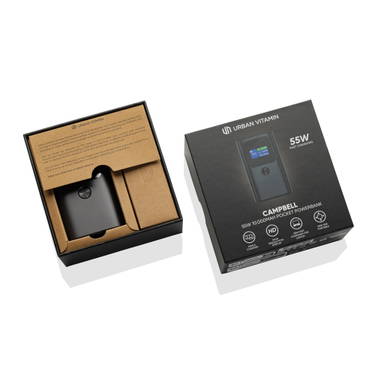 Urban Vitamin Campbell 55W 10.000 mAh zakformaat powerbank