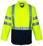Fluo geel/dark navy