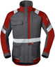 Charcoal/rood
