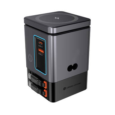Urban Vitamin Sacramento 105W GaN lader, uittrekbare kabels