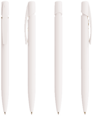 BIC Media Clic balpen - Wit